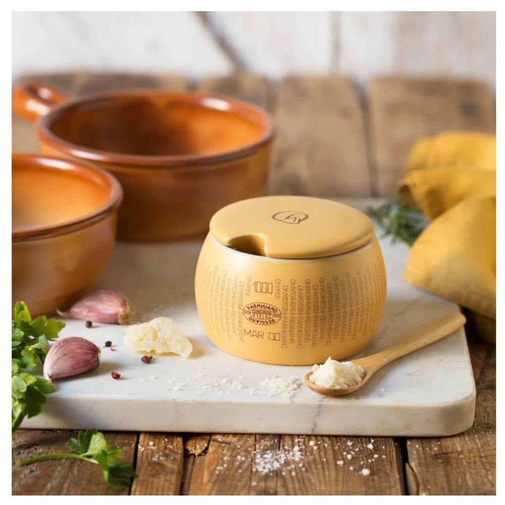 Emilia Food Love ceramic cheese box and ceramic cheese spoon. NWT, NIB. - Picture 2 of 14